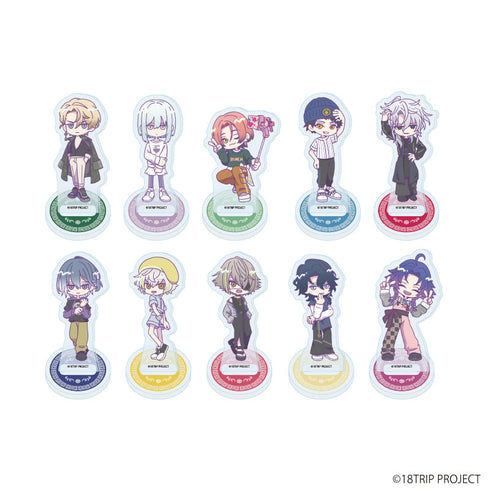 『18TRIP』アクリルぷちスタンド『18TRIP』04/雷紋コーデver. コンプリートセット(全10種)(ミニキャライラスト)